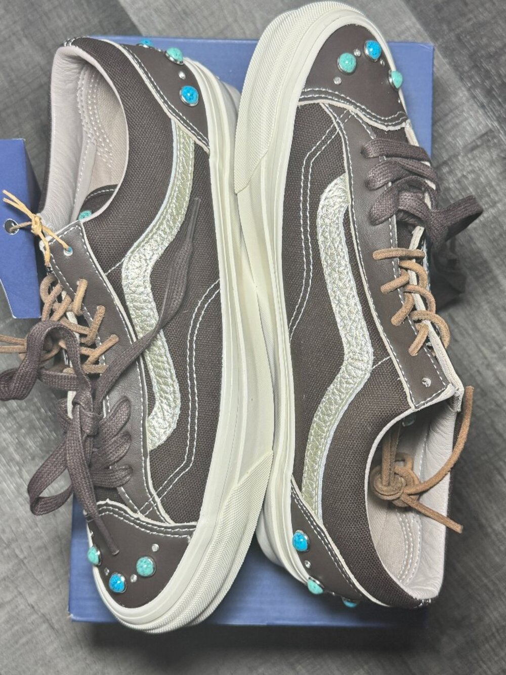 Mushroom Brown - Vans Premium Old Skool 36 Shoe Size M7.5/W9